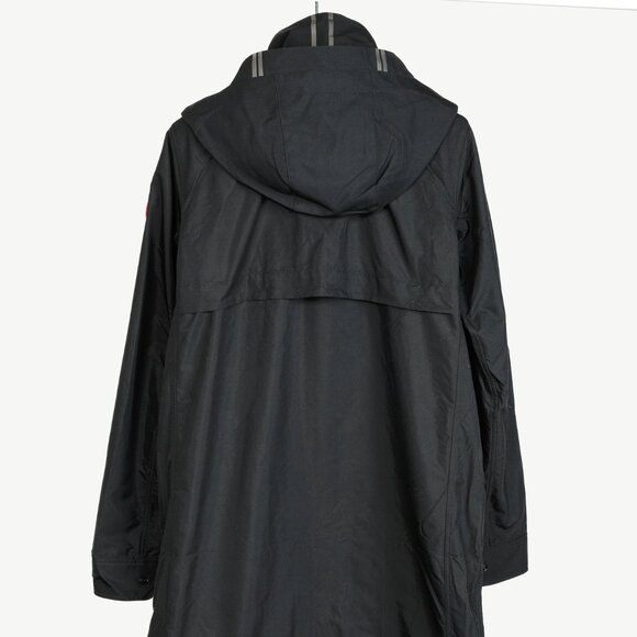 Canada Goose Crew Trench Black Zip Rain Jacket - Picture 3 of 14